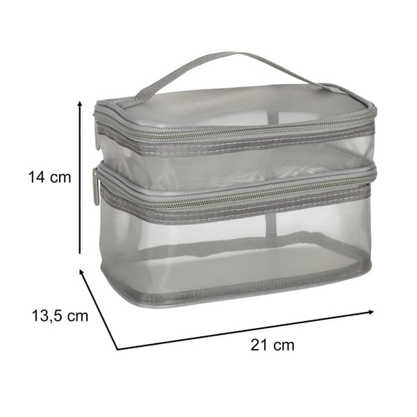 Makeuptaske / Necessaire / Toilettaske - Makeup Bag - Grå