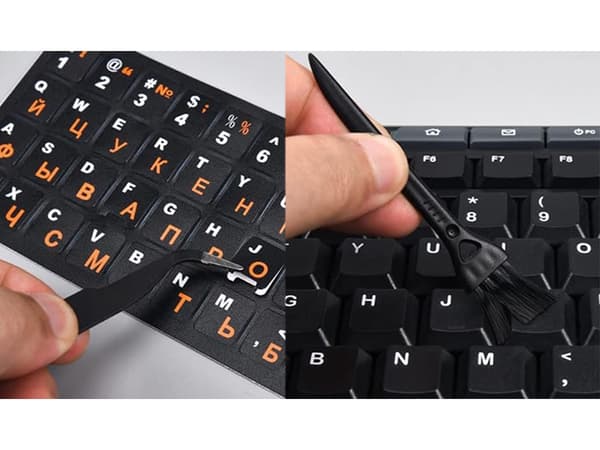 Näppäimistötarrat - QWERTY 11×13 mm