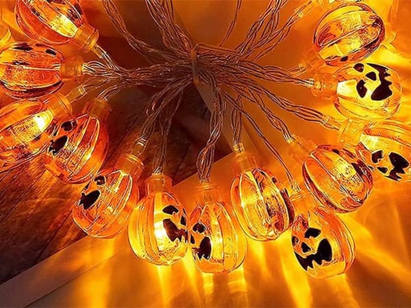 10 led halloween hängdynam 200cm belysning dynam dekoration