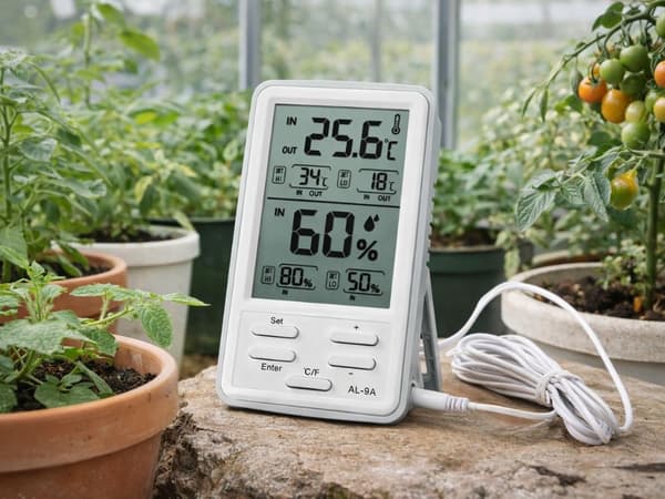Väderstation LCD termometer hygrometer trådlös