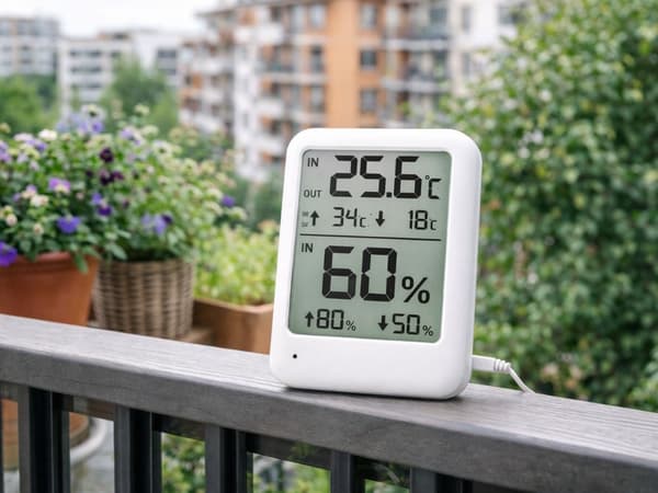Väderstation LCD termometer hygrometer inomhus