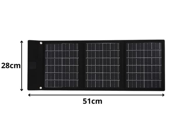 Solpanel portabel 20W hopfällbar USB