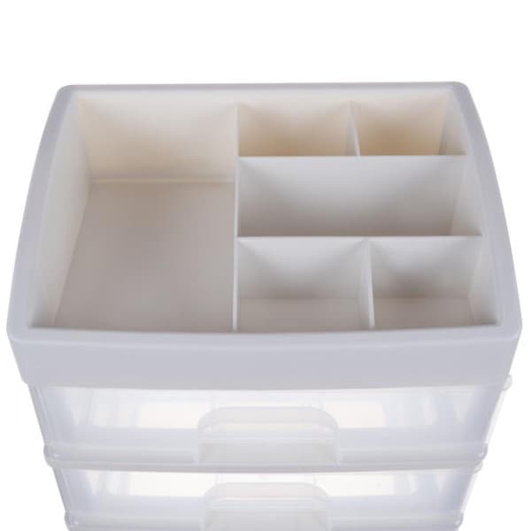 Makeupholder / Holder til Makeup - 6 rum & 3 skuffer