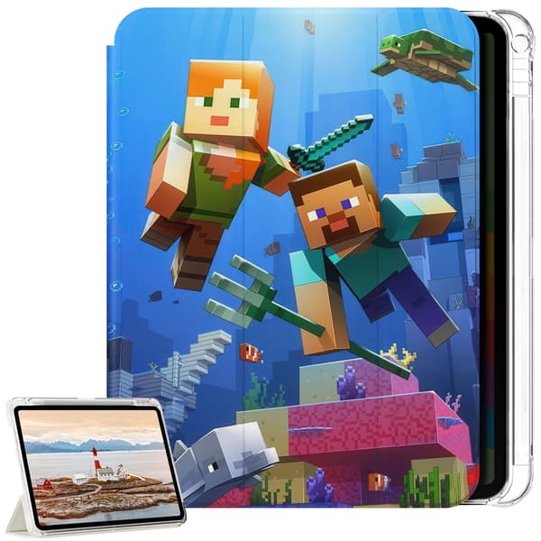 Deksel til iPad Air 11" 6th/7th gen - M2/M3 - 2024/2025 - Minecraft