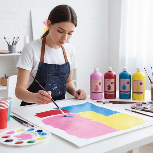 Plakatfarge 12×1 L - Malingsfarge