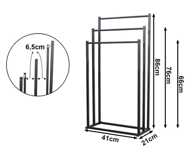 Håndklestativ metall - Loftdesign for baderom