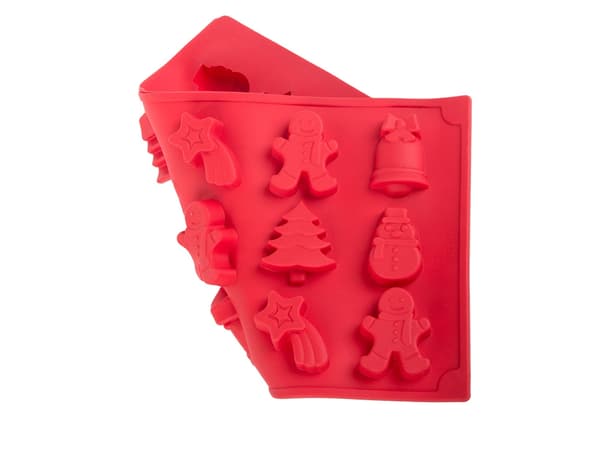 Bakplate 6 stykker festlige pepperkakemenn sett