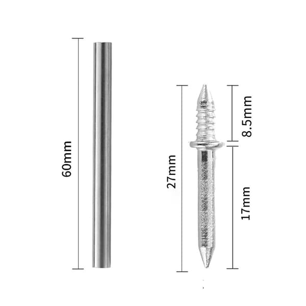 Dobbelt-hoved søm med Adapter - 200-pack