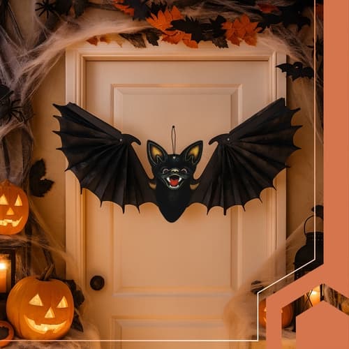 Hengende flaggermus - Halloween-pynt