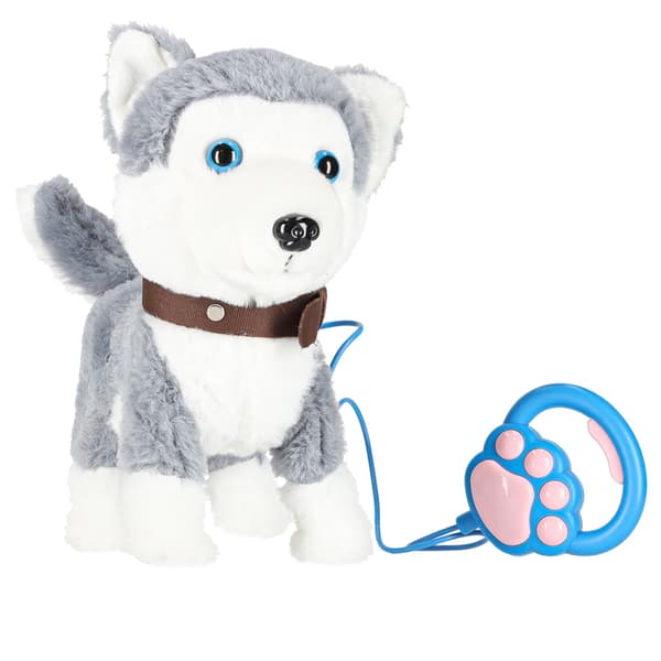 Interaktiv hund i bånd husky