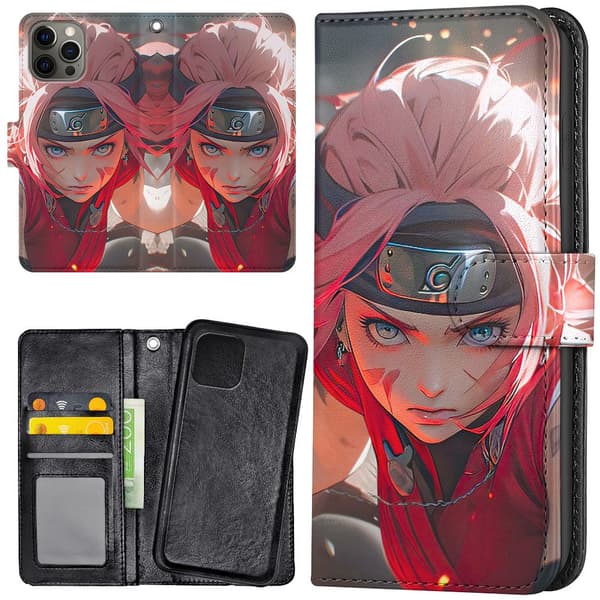 iPhone 16 Pro - Lommebok Deksel Sakura Naruto