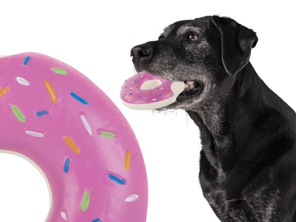 Hunde- og katteleke - Gummiball med pipelyd