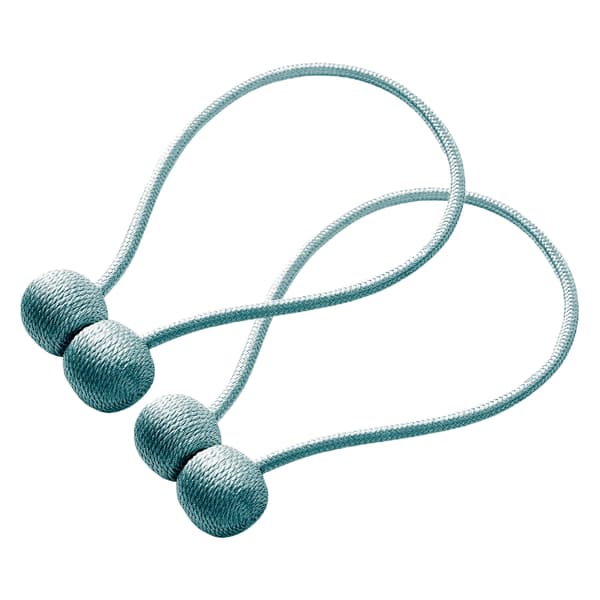 Magnetisk Gardinomtak for Gardiner - Gråblå 2-Pack