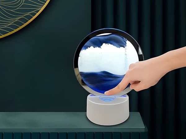 Hiekkalamppu 3D LED RGB