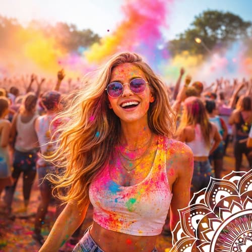 Holi-värijauhe festivaaleille