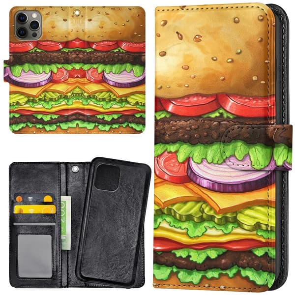 iPhone 15 Pro Max - Lommebok Deksel Hamburger