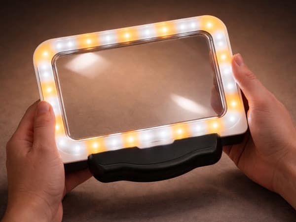 Håndholdt forstørrelsesglass LED 2.5x USB 3 moduser
