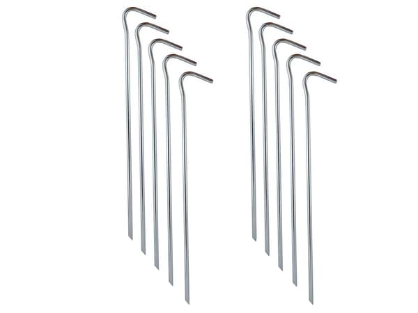 Telttakepit ankkurit teräs 31cm 10kpl koukku & silmukka
