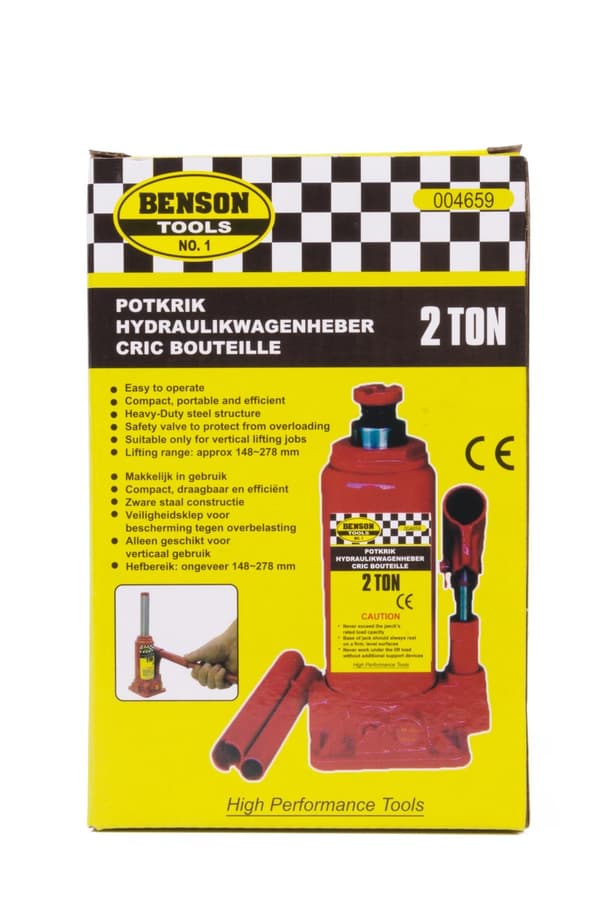 Donkraft hydraulisk 2 ton