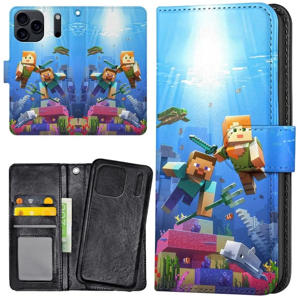 iPhone 17 Pro Max - Lommebok Deksel Minecraft