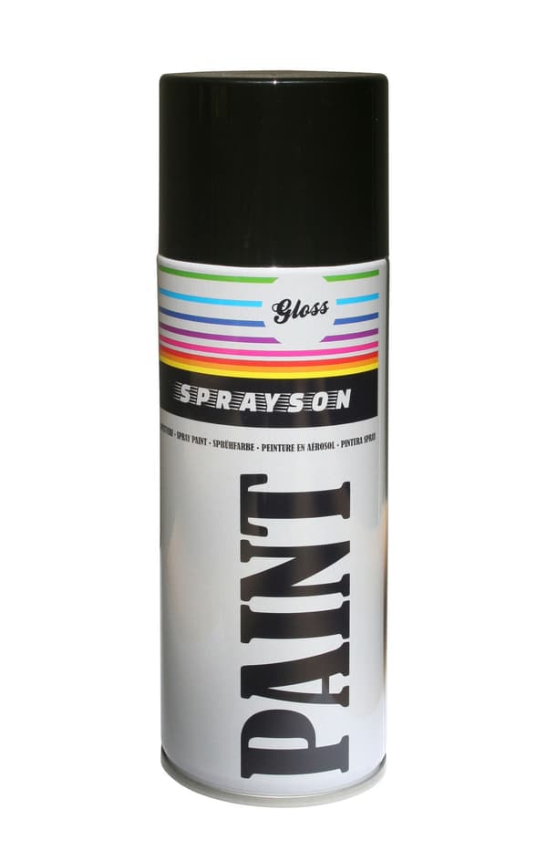 Sprayfärg 400 ml RAL9005 blank svart