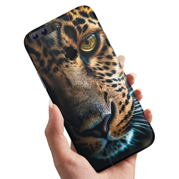 Deksel / Mobildeksel til Huawei Honor 8 - Leopard