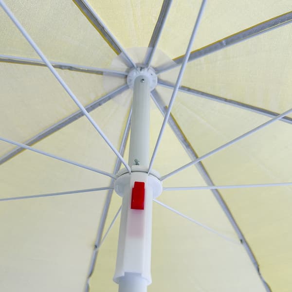 Strandparasol - Parasol med UV-beskyttelse - Gul