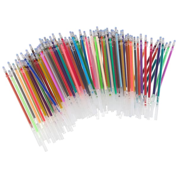 Gelpennor i etui 100 st + 100 lock
