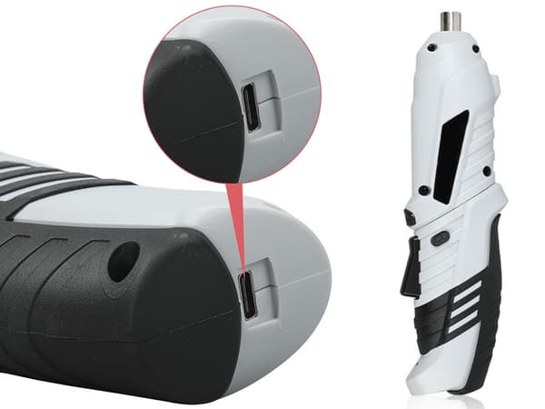Skrutrekker mini - 45 deler med bits og USB-lading