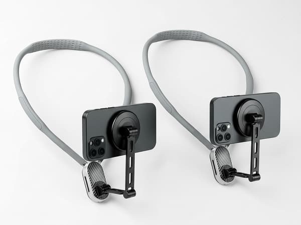 Magnetisk halsmontering til mobil vlog hovedbånd