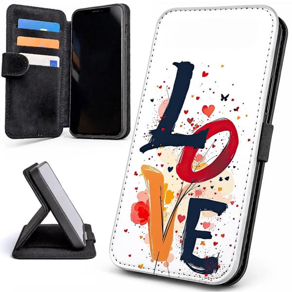 Lommebok Deksel / Mobildeksel til iPhone 17 Pro Max - Love