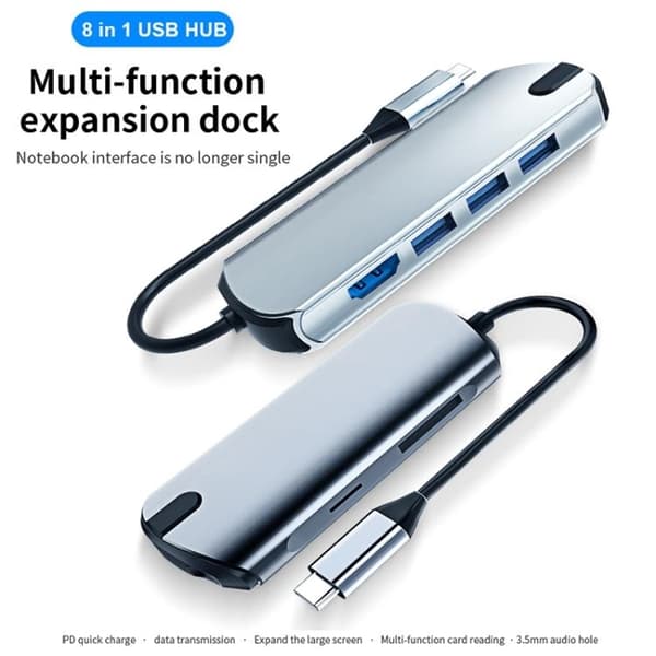 USB-C / Thunderbolt 3 - USB 3.0-Hub - Macbook HDMI & Kortleser
