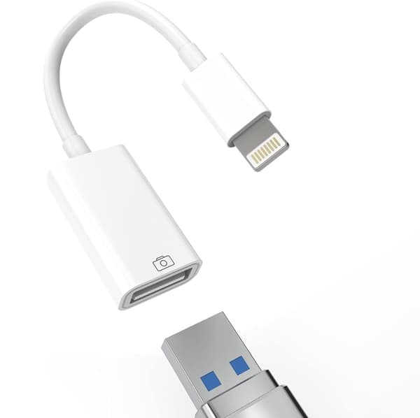 Lightning til USB-adapter kompatibel med iPhone/iPad – OTG