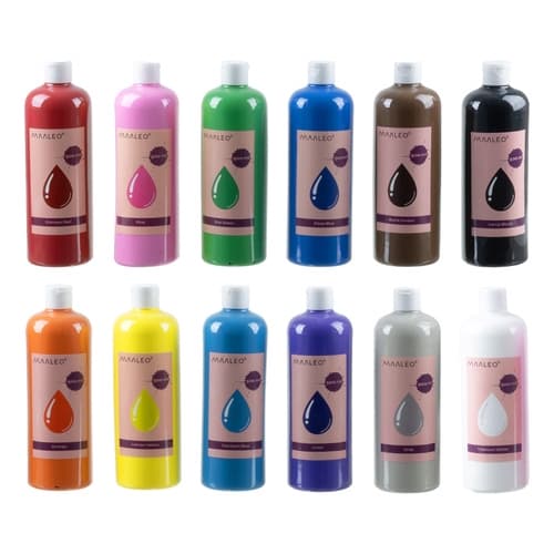 Plakatfärg 12×0,5 L - Målarfärg