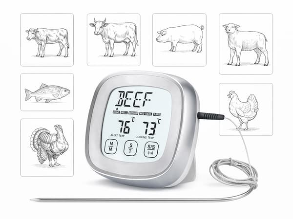 Köttermometer digital med sond