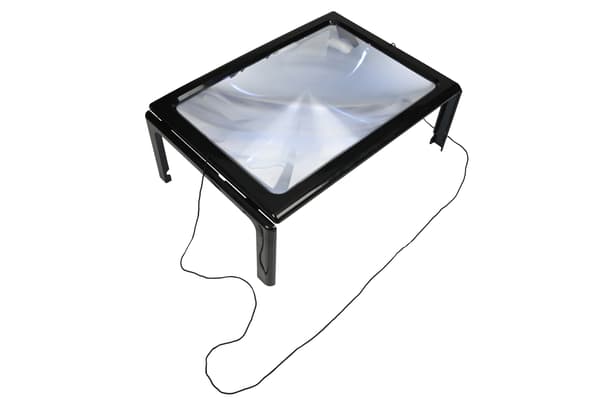 Forstørrelsesglass A4 med 4 LED