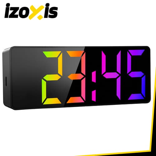 RGB Digital Väckarklocka / Alarmklocka - Klocka