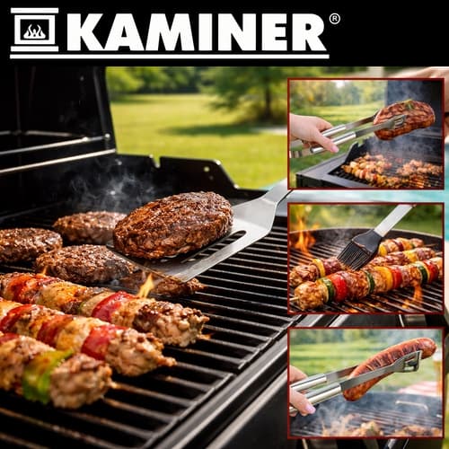 Grillværktøj / Grillbestik - 3 dele
