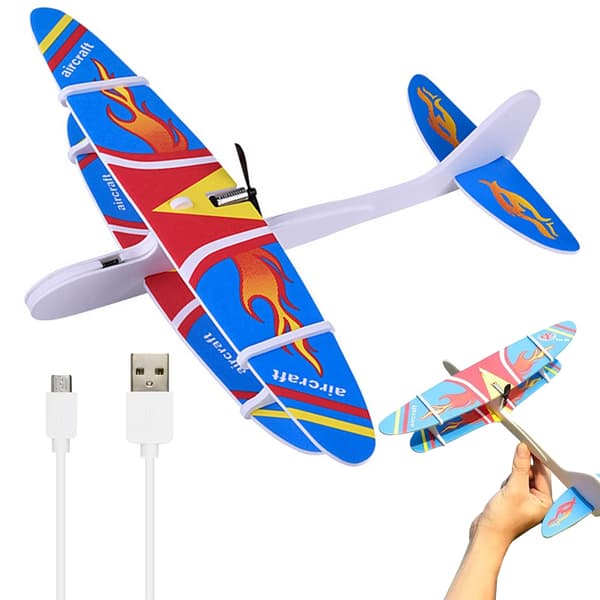 Polystyren flyvende skum usb motor svævefly dart lys