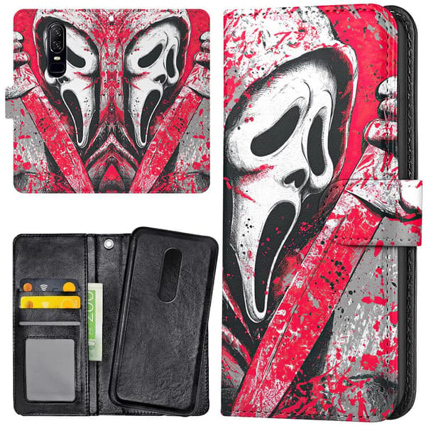OnePlus 7 - Lompakkokotelo/Kuoret Scream Ghostface