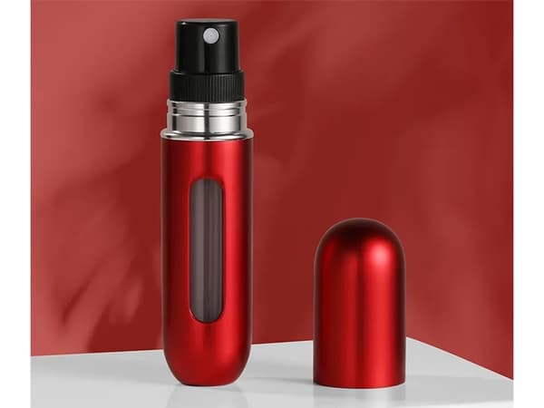 Reiseforstøver med parfymeforstøver, flaske, 5 ml parfymedispenser - Rød