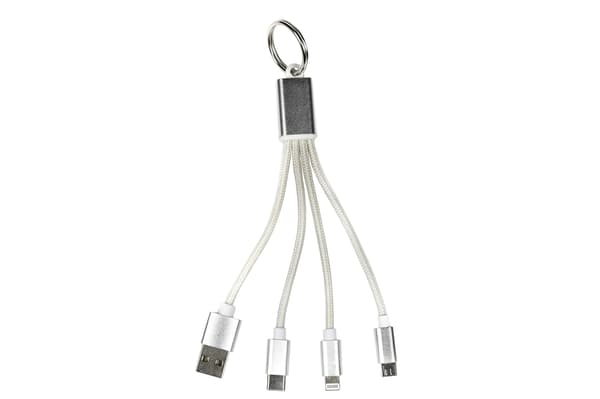 USB-kabel 3-i-1 nøglering 13 cm