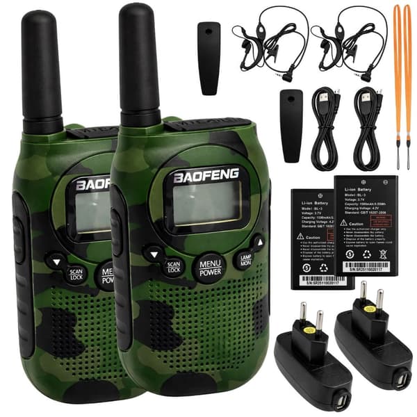 Walkie talkie sett 2 stk Baofeng BF-T6