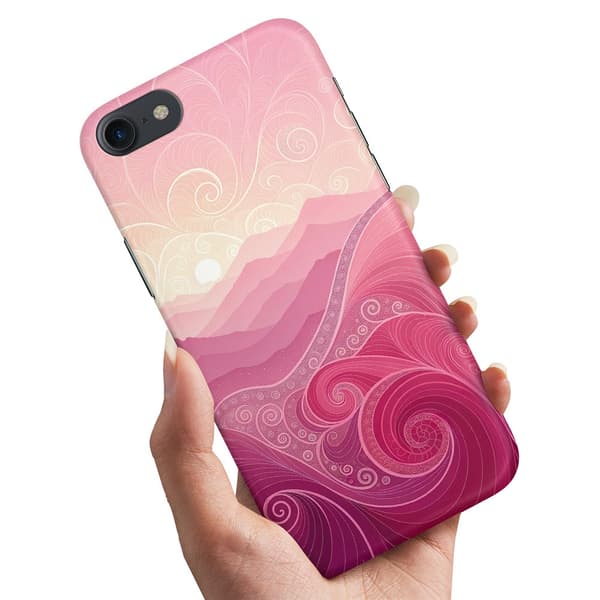 Deksel / Mobildeksel til iPhone 5 / 5S / SE - Pink Hills