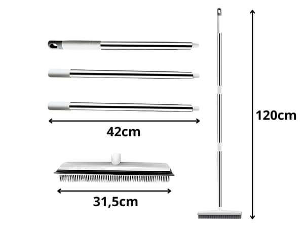 Silikonekost med skaft 120 cm