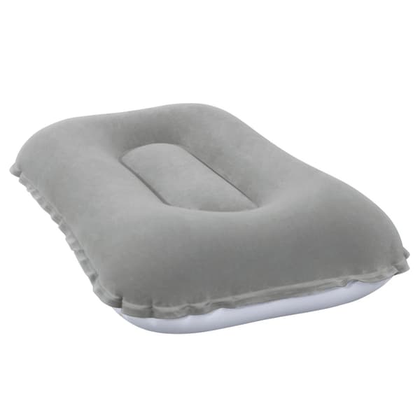 Oppblåsbar Pute for Reise - 42x26 cm - Grå