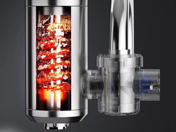 Elektrisk vannkran 3000W med LED temperaturdisplay
