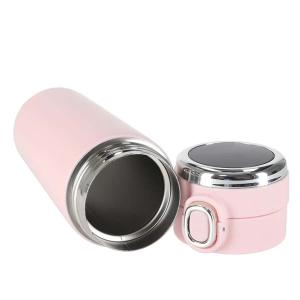 Termokrus med LED 420 ml rosa