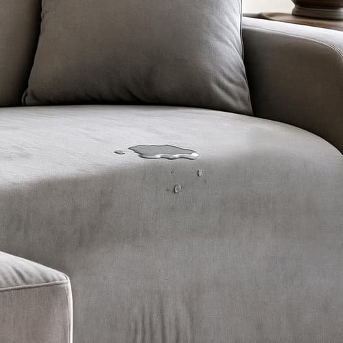 Sofaovertrekk Fløyel / Overtrekk til Sofa - 190-230cm - Lys Grå