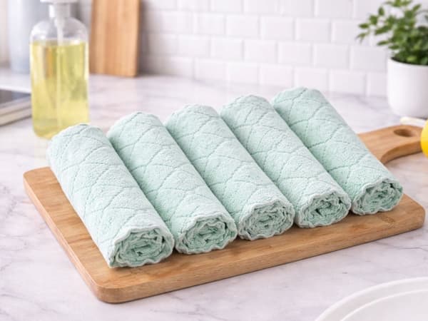Mikrofiberdukar kök glas 10 st